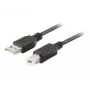 USB-A auf USB-B Kabel LANBERG CA-USBA-15CU-0018-BK, 1,8 m, schwarz