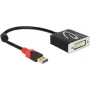 Video-Kabel-Adapter DeLOCK 62737 DVI-I 0,2 m Schwarz