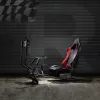 NanoRS RS160 Gaming-Stuhl, Rennsimulator-Ständer 3-in-1, für PC, Konsolen, Spieler, Kunstlederbezug, Lenkradständer, TV-Halterung bis 50 inch, max. VESA 400x400
