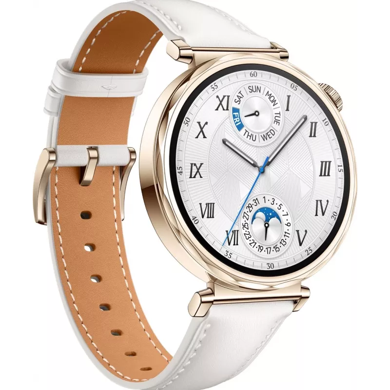 Huawei WATCH GT 5 41mm | Smartwatch | GPS (Satellit) | AMOLED | 1,32 Zoll | Weiß