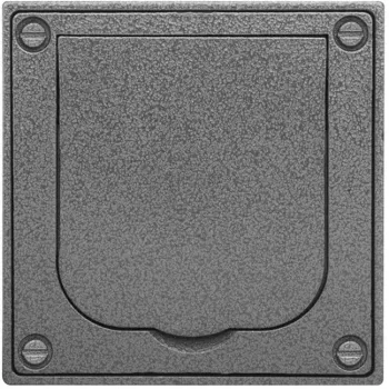 BUSCH JAEGER Unterputzgehäuse Kunststoff Klappdeckel UPhammerschlag Grau 1705 U-101