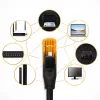 Ethernet-Patchkabel QOLTEC UTP Cat6 10 m, 2×RJ45, schwarz