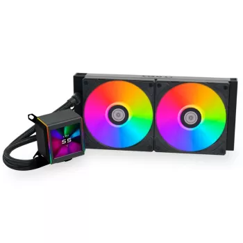 Lian Li GA II LCD Prozessor-Flüssigkeitskühlungsset 12 cm Weiß