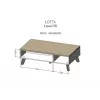 Cama LOTTA 110 Couchtisch Wotan-Eiche/mat schwarz
