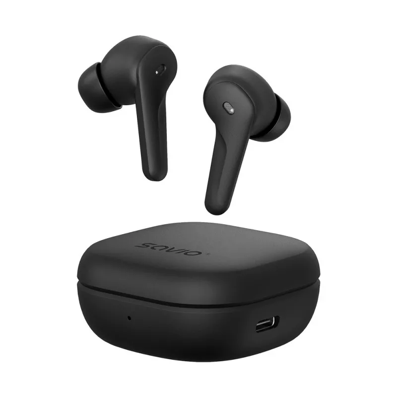 SAVIO In-Ear-TWS-Headset TWS-12, Bluetooth 5.3, integriertes Mikrofon, schwarz