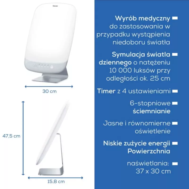 Lichttherapielampe Beurer TL95 (Modell 60844) LED 10.000 Lux