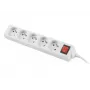 Stromverlängerungskabel Lanberg PS1-05E-0300-W 3m 5 AC-Steckdosen Innen/Außen Weiß