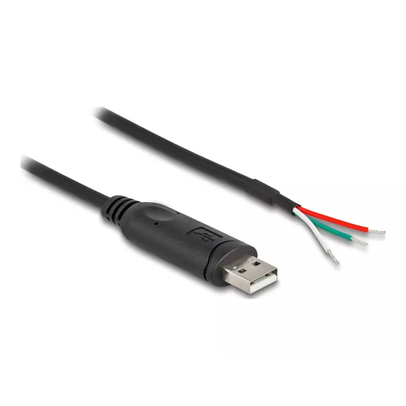 DELOCK Adapterkabel USB 2.0 Typ-A auf seriell RS-485 2 m Schwarz