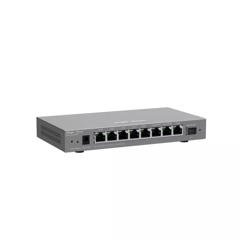 Router RUIJIE RG-EG209GS 9-Port Gigabit Cloud-verwaltet mit 8x Gigabit RJ-45 und 1x SFP