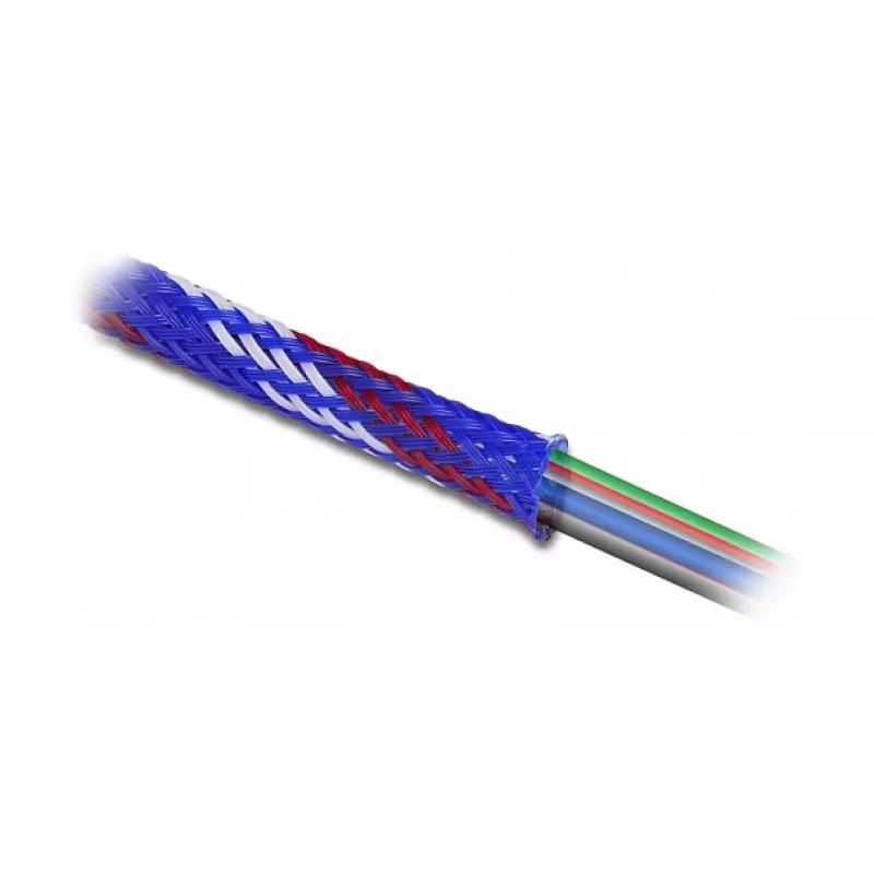 Kabelmantel DeLOCK 20761 Blau Rot Weiß