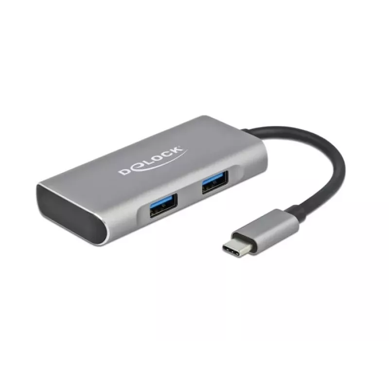 USB-Hub DeLOCK Externer USB 10 Gbps USB Typ-C Hub 63260