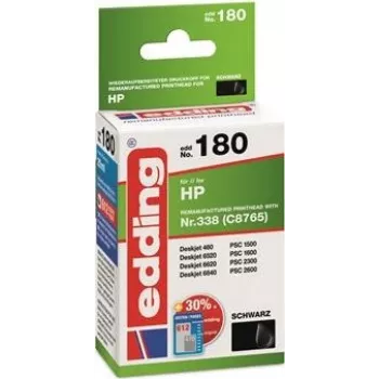 EDDING EDD-180 - Tinte - HP - schwarz - 338 - Nachfüllpack - Refill - kompatibel