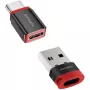 Schnittstellenadapter 4smarts 541615 – USB Typ-A (Host) auf USB Typ-C (Ausgang), schwarz, gerade Stecker-auf-Buchse, 2er-Pack