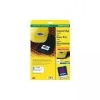 Avery J4773 - Polyester-Etiketten - Weiß - 33,9 x 63,5 mm - 240 Stück (10 Blatt x 24) (J4773-10)