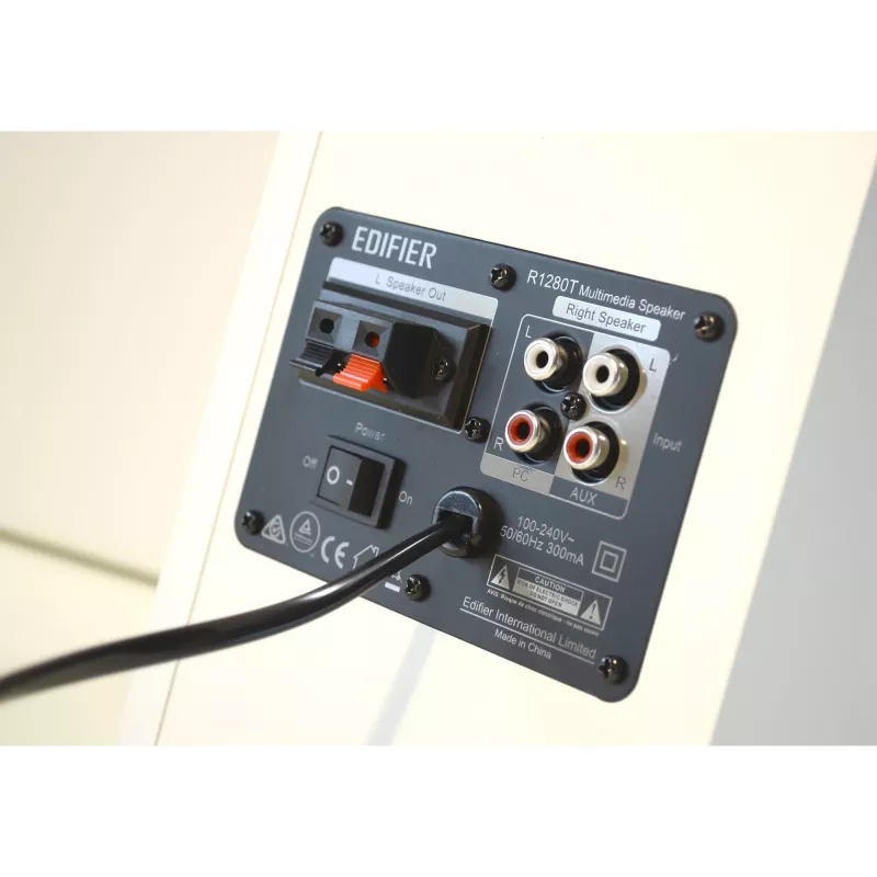 Edifier Active Speakers Studio R1280T 2.0 Weiß/Silber Einzelhandel - Aktivlautsprecher - Aktivlautsprecher