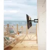 Manhattan Outdoor-Wandhalterung für Fernseher und Monitore, voll beweglich, für 37-65-Zoll-Bildschirme, VESA 200x200-600x400 mm, bis 50 kg, wetterfest, schwarz