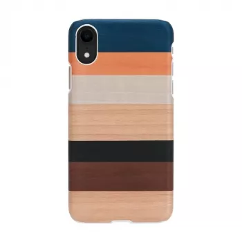 Smartphone-Hülle man and wood für iPhone XR, weiß, schützende Hartschale