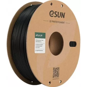 PLA LW 1,75mm SCHWARZ 1kg ESUN 3D FILAMENT (PLA-LW175B1P1)