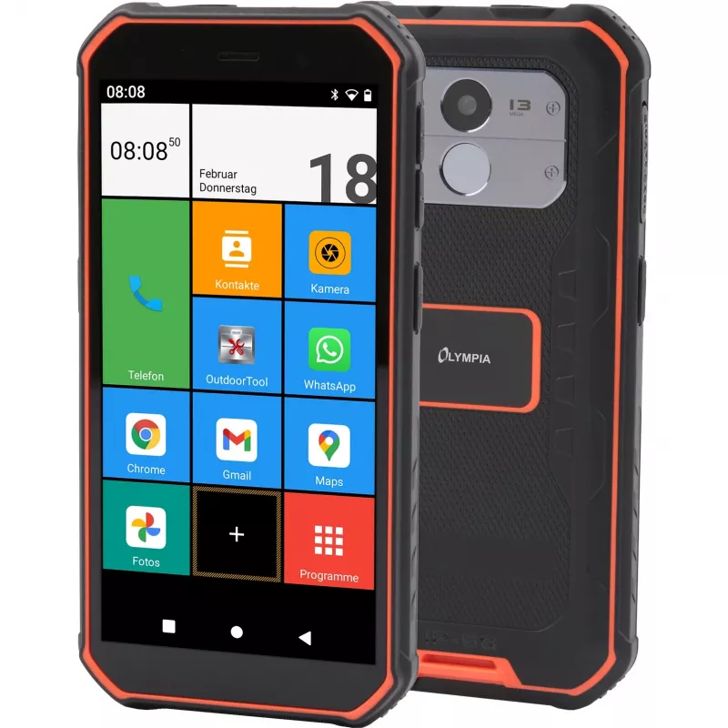 Smartphone Olympia TREK 5,5 Zoll 3 GB 32 GB Schwarz Orange