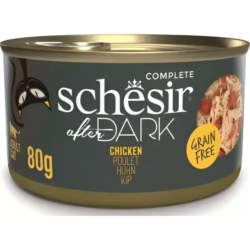 Nassfutter Agras Pet Foods Schesir 80 g — Huhn, getreidefrei, adult, alle Rassen