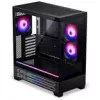 PHANTEKS XT View Matrix PC-Gehäuse, Midi-Tower, E-ATX, Temperiertes Glas, Matrix LED - schwarz (PH-XT523VM1_DBK01)