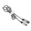 USB-Kabel Tracer TRAKBK46928 1m USB A Micro-USB B Schwarz Silber