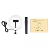 Stativhalterung Puluz mit 20 cm LED-Ring Vlogging PKT3073B