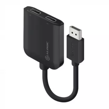 DisplayPort auf Dual-DisplayPort-Adapter ALOGIC 4K 30 Hz