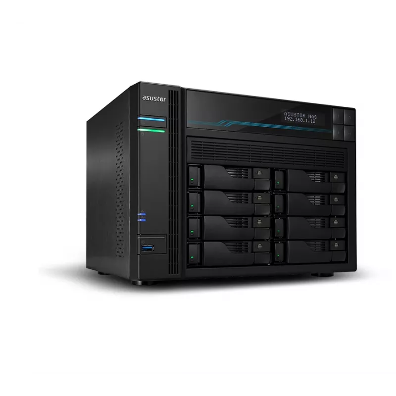 Asustor AS6508T NAS Tower Intel Atom® C3538 8 GB DDR4 0 TB ADM Schwarz