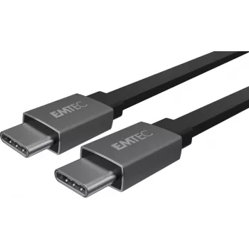 USB-Kabel Emtec T700C2 1,2 m USB-C Schwarz