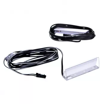 Regalmontierte LED-Leuchte cama meble Cama rechteckig 2LED Aufputz schwarz kaltweiß