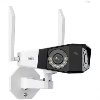 Reolink Duo Series W730 - 4K Außen-Wi-Fi-Kamera, Dual-Objektiv, 180° Panoramablick, Personen-/Fahrzeug-/Tiererkennung