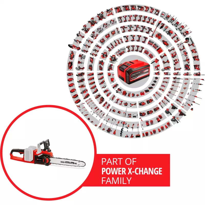 Einhell GE-LC 36/35 Li-Solo Schwarz, Rot