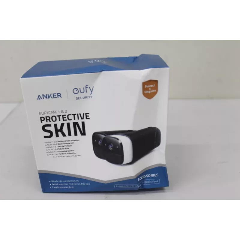 Silikonhüllen Set Anker Eufy 2 Schwarz für EufyCam EufyCam 2