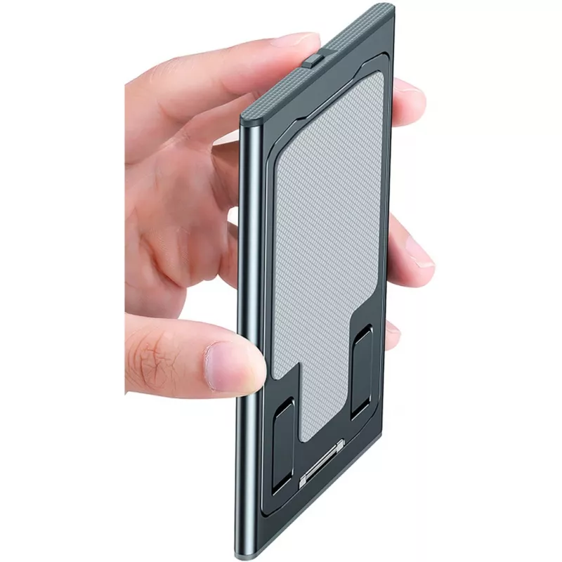 Passiver Halter Inter-Tech MTS-105 für Handy Smartphone Tablet UMPC Grau