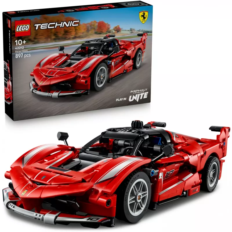 LEGO Technic Ferrari FXX K Modell im Maßstab 1:10, 897 Teile, ab 10 Jahren