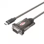 Serielles Kabel Unitek Y-1105K – 1,5 m schwarz, DB-9 Stecker auf DB-9 Stecker