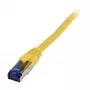 Patchkabel RJ45 - CAT6A 500 MHz - 0,15 m - gelb - S-STP(S/FTP) - TPE/LSZH (Superflex) - AWG26 - Syne