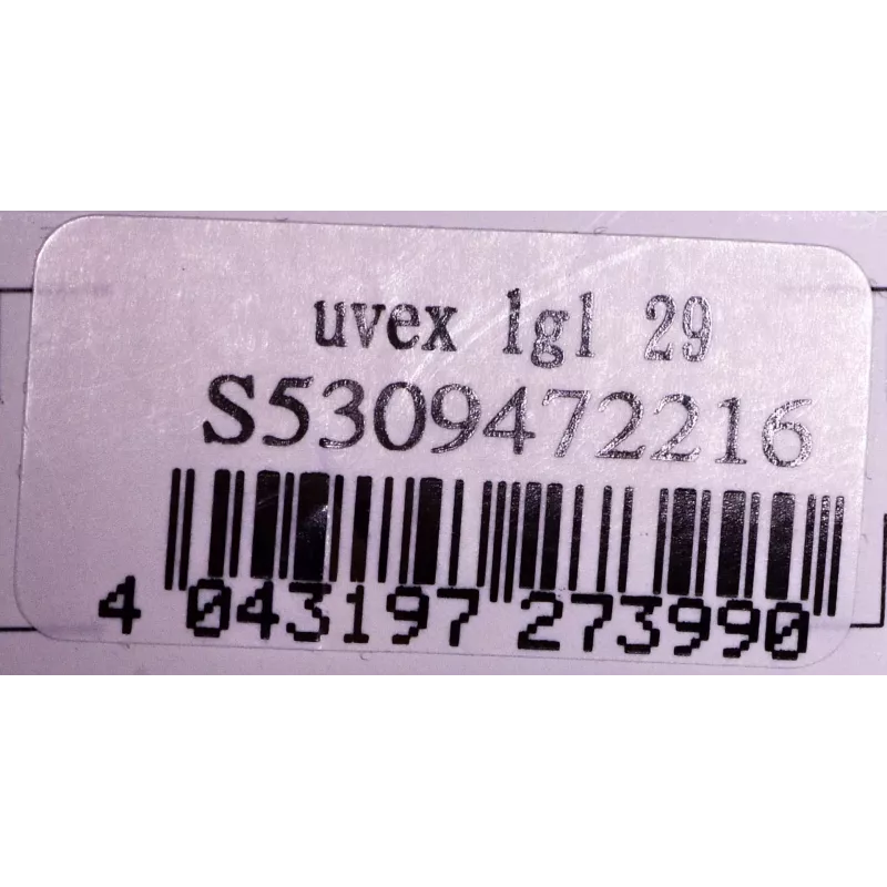 Schutzbrille UVEX LGL 29 – Modell 53/0/947/2216/UNI, schwarzer Rahmen