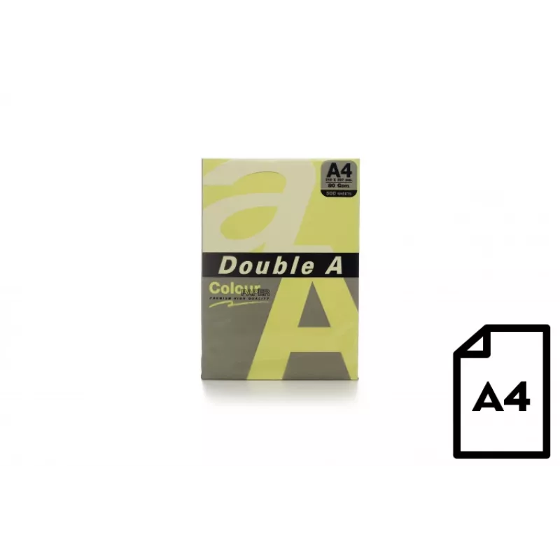 Farbpapier Double A, 80g, A4, 500 Blatt, Cheese