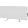 AENO Premium Eco Smart Heater, 700 W, gehärtetes Glas, Infrarot- + Konvektionsheizung, LED-Display, Steckertyp: Europa (Typ E/F), WEISS