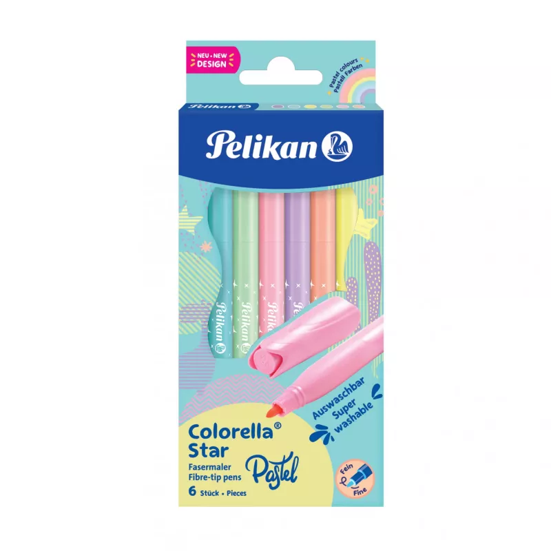 Fasermaler Pelikan 822282 Fein Mehrfarbig 6 Stück