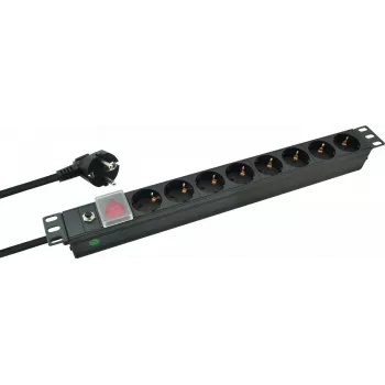 Rack Power Distribution Unit helos PROFESSIONAL 19 Zoll Offline-USV, rackmontierter Stromschutz