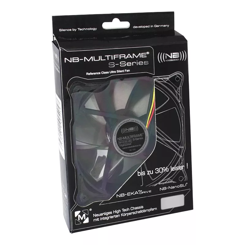 Noiseblocker Multiframe S-Series M12-3 Gehäuselüfter, 120 mm