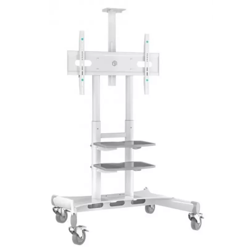 TV-Ständer ONKRON TS1881-W für 50–86 Zoll Fernseher, Weiß, freistehende Universalhalterung