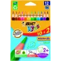 BIC Buntstifte CEV.TRIANG.CBW 10+2 EU 12 Buntstifte, 214842