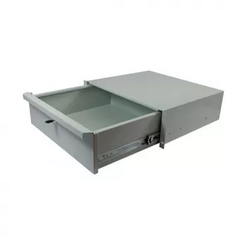 ALL-S0002060, Schubladeneinheit, grau, Metall, 3U, 19 Zoll, 440 mm