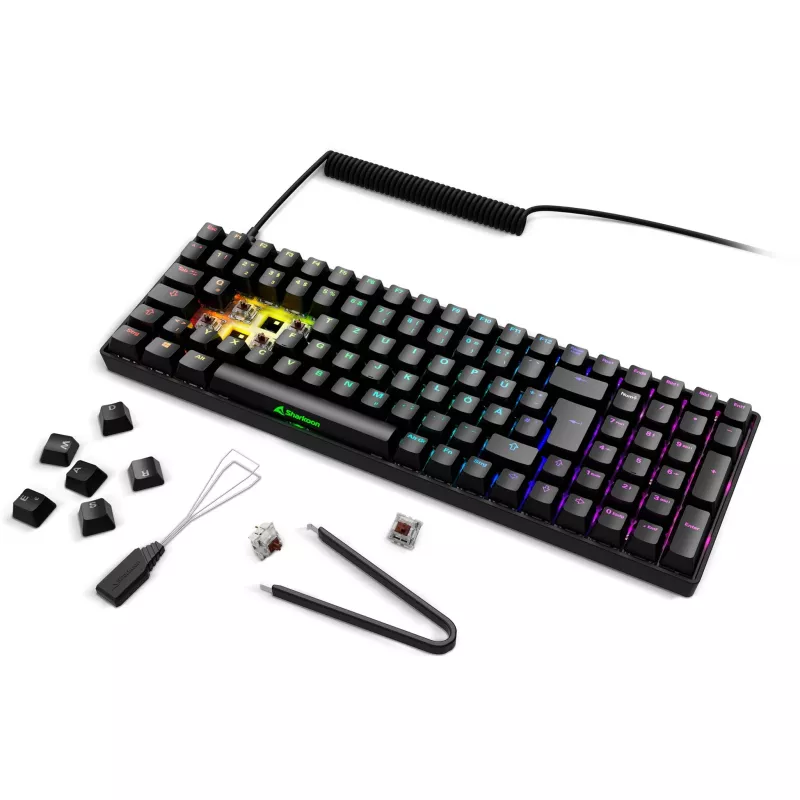 Gaming-Tastatur Sharkoon SGK50 S2 Mechanical QWERTZ Wireless