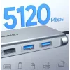 USB-C Hub Aukey CB-C89 10-in-1 mit RJ45 1000Mbps, HDMI 4K, mehreren Anschlüssen