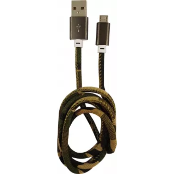 LC-POWER Kabel USB-Micro-1M-5 1m Woodland Camo, USB-A auf Micro-USB (LC-C-USB-MICRO-1M-5)